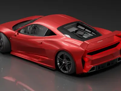 Ferrari 458 Mostafa Design 3D model