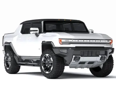 GMC Hummer EV Suv 2024 3d Model Low-poly 3D model