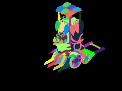 Game Nagisen Grassland - Goblin Tank 02 3D model