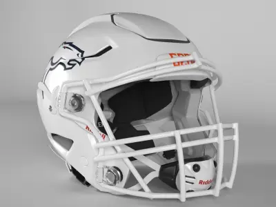 DENVER BRONCOS Helmet Football AFC WEST PBR updated 2025 3D model