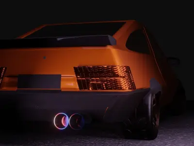 ae86 super star  Low-poly 3D model