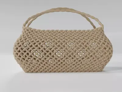 WICKER BASKET04 3D model