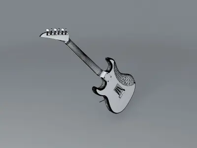 1988 Kramer Pacer Deluxe guitar Free 3D model