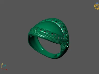 Fancy Womens Rings Plain Rings Ready STL 3DM Models Rings 3D print model 16