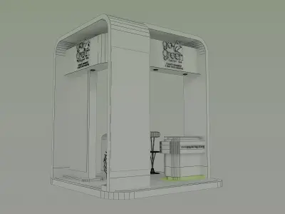 Booth Exhibition Stand a418c 3D model