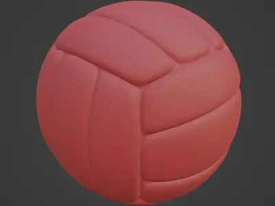 Simple Volleyball Ball 02 3D model