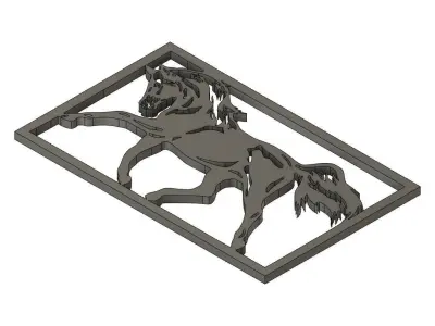 Horse Wall Decoration  3D print model