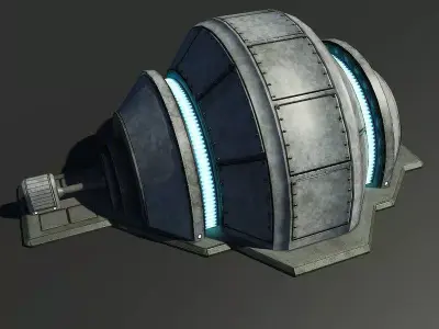 Sci-Fi Generator Low-poly 3D model