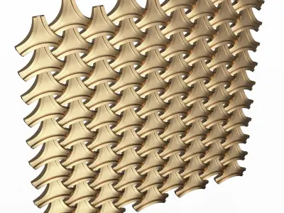 3D Wall Panel 014 Low-poly 3D model