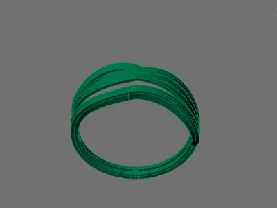 Women Ring Plain Ring Ready STL 3DM Models Womens Rings 3D print model 58