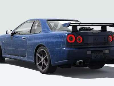 Nissan Skyline R34 VSPEC 3D model