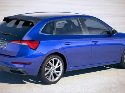 Skoda Scala 2019 3D model