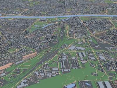 Warsaw City Poland  3D model