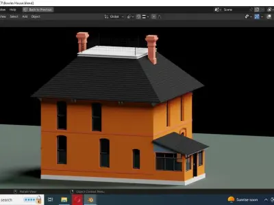 REALISTIC HOUSE 3D MODEL Low-poly 3D model