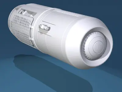 Spaceship engine 3D model