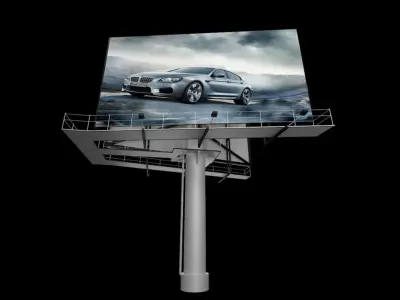 Billboard 1 with car 3D model