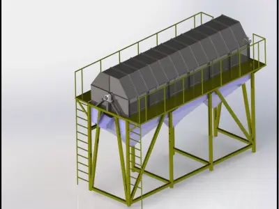 ROTARY MINE SCREEN 3D model