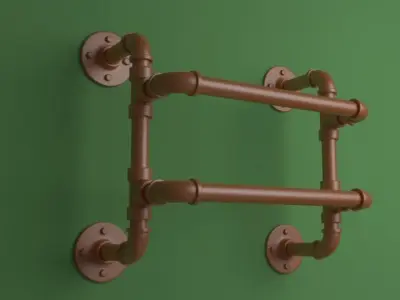 Decorative Plumbing Pipes 3D model