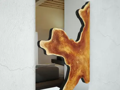 Teak Root Mirror 3D model