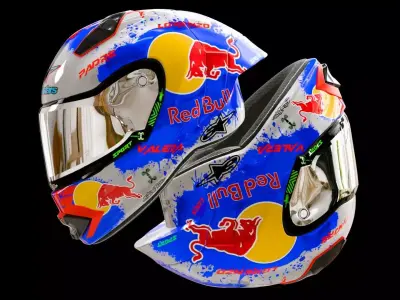 Red Bull Racing Helmet 3D model