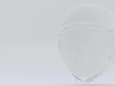 Helmet Metal Variant Low-poly 3D model