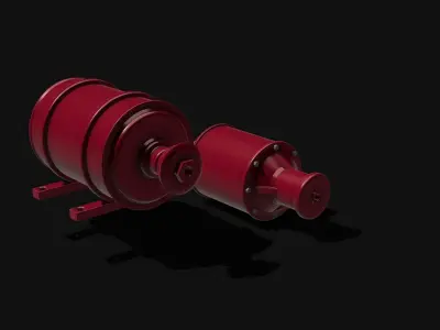 Brake Zylinder 3dprint Locomotive 3D print model