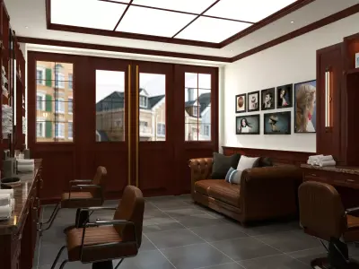 Barber Shop 3D model