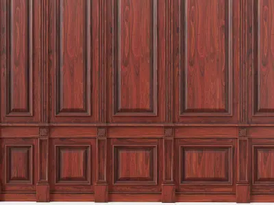 Wooden panel 02 04  3D model