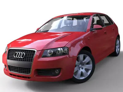 Audi A3 Sportback 2008 3D model