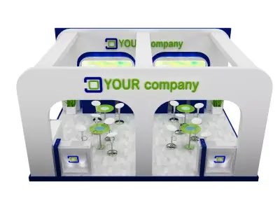 Booth Exhibition Stand a518 3D model