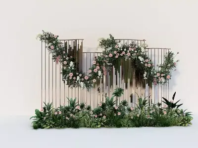  Metal and Flower Exhibition 3D model