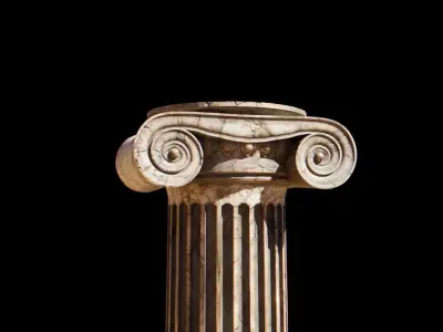 Ionic Column 3D model