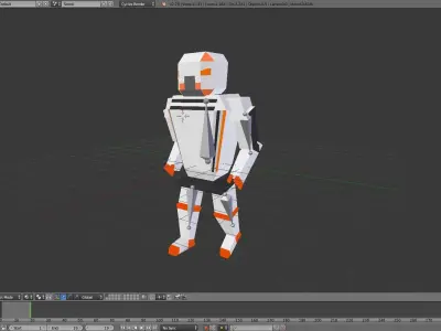 Sci-fi Robot Free 3D model