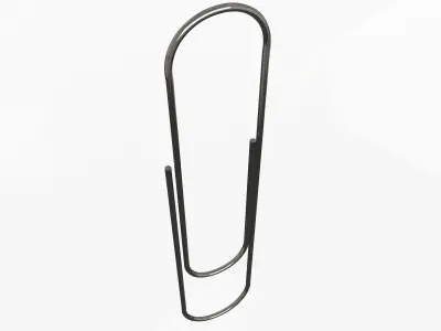 Paperclip paper clip Low-poly 3D model