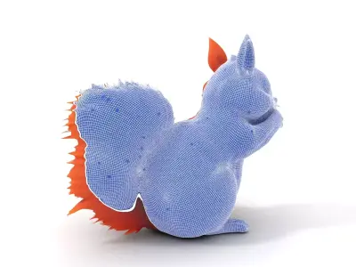 Charming Squirrel model pack Low-poly 3D model