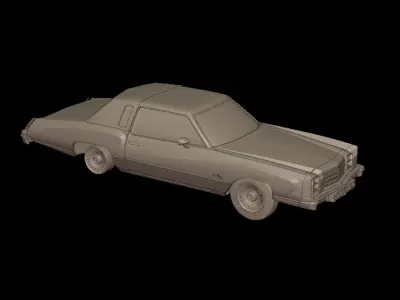 CHEVROLET MONTE CARLO 1976 3D PRINT MODEL 3D print model