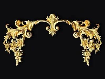 20 high quality center decors for furniture ornaments  3D model