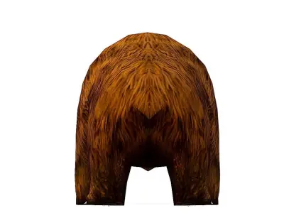 Lowpoly Cartoon Character Bear Low-poly 3D model