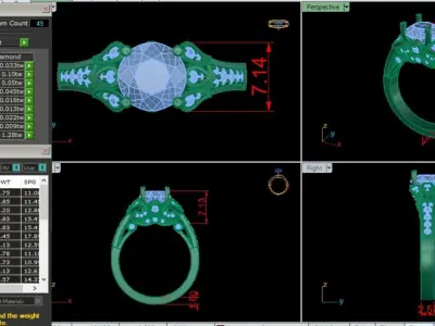 Ring Diamond new 3D print model