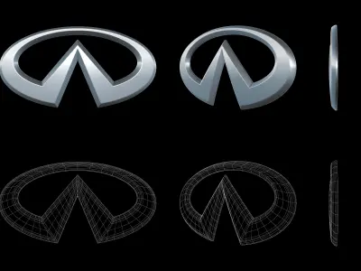 Infiniti - Car Logo Emblem Modern Free low-poly 3D model