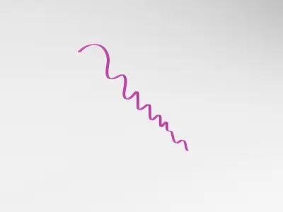 Ribbon v1 002 Low-poly 3D model