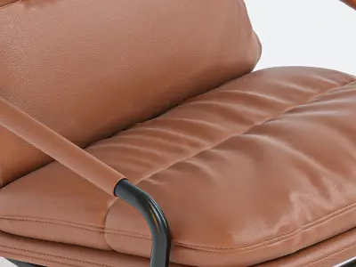 KONTRAPUNKT Recliner leather armchair 3D model