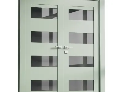 Modern interior door 16-2 3D model