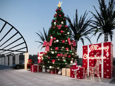 Bow ChristmasTree Design 3D model