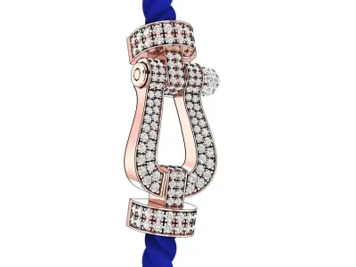 Force Extra Large XL Diamond bracelet 3D print model