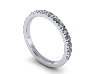 Pear Wedding Ring Size  V2 3D print model