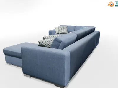 Sofa Couch Furniture set for Living Room Area Arch Viz 3D model