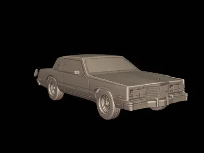 cadillac Eldorado 1983 3D print model
