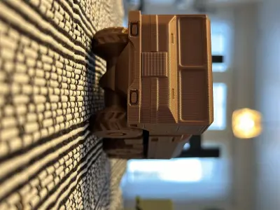 PRINT-IN-PLACE OFFROAD TRUCK 6X6 3D print model