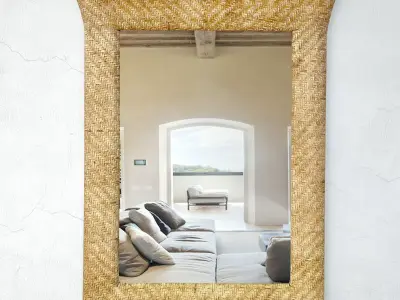 Vintage Woven Mirror 3D model